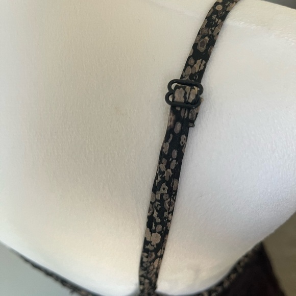 Free People Brown Textured Tiered Stretch Sundress Adjustable Straps Size S - Picture 4 of 5